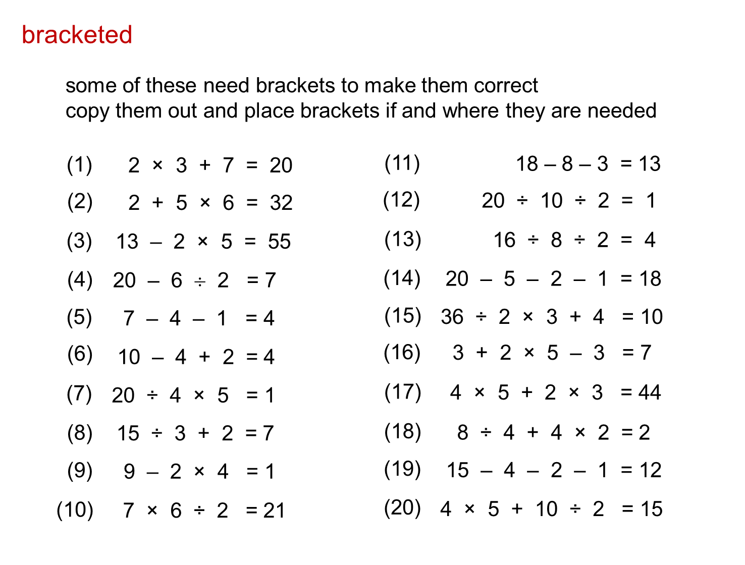 Secondary 2 Maths Exercise With Answer